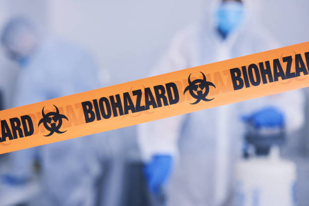 Professional Biohazard Cleanup technician working in Eden, NC